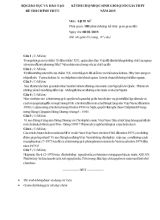 Kì thi chọn học sinh giỏi quốc gia thpt năm 2015 môn lịch sử thời gian 180 phút